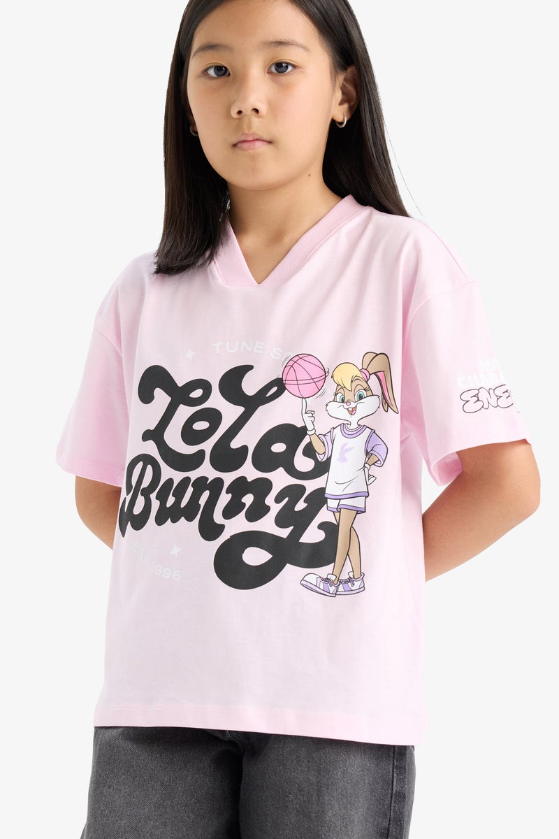DeFacto Girl Relax Fit Looney Tunes Licensed Short Sleeve T Shirt - Image 1