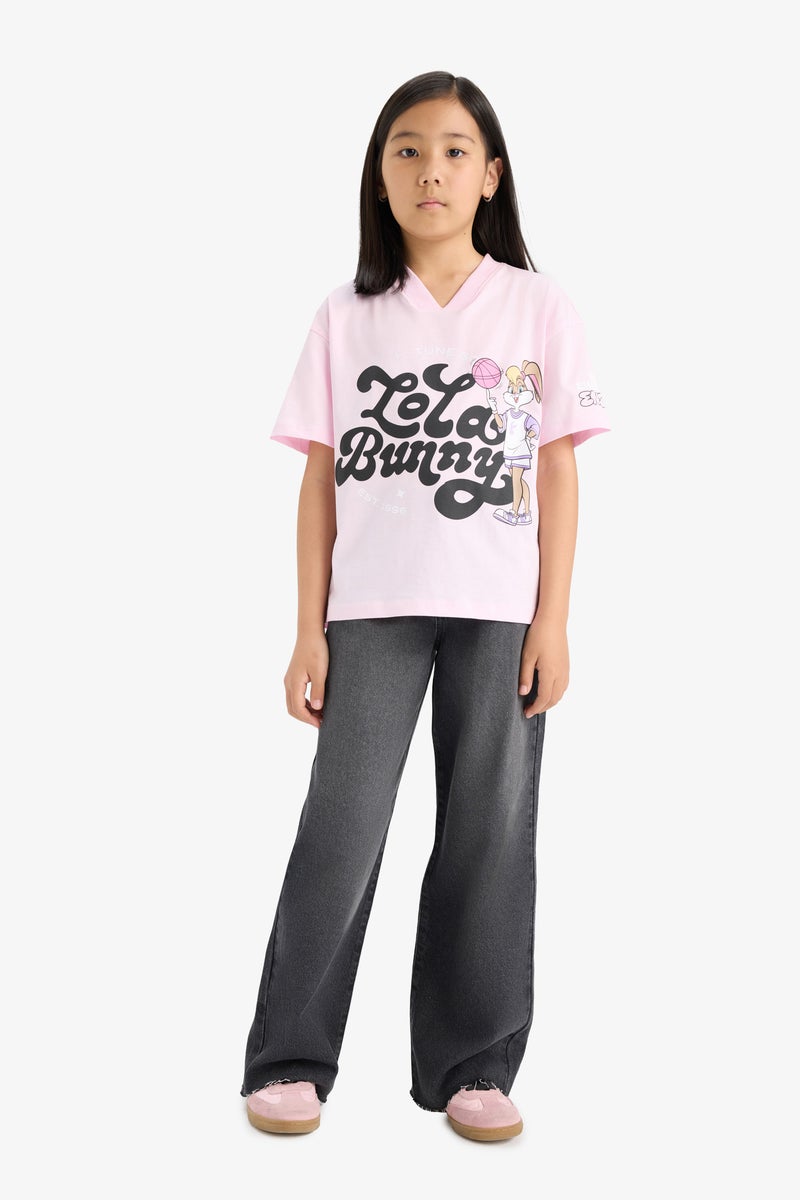 DeFacto Girl Relax Fit Looney Tunes Licensed Short Sleeve T Shirt - Image 3