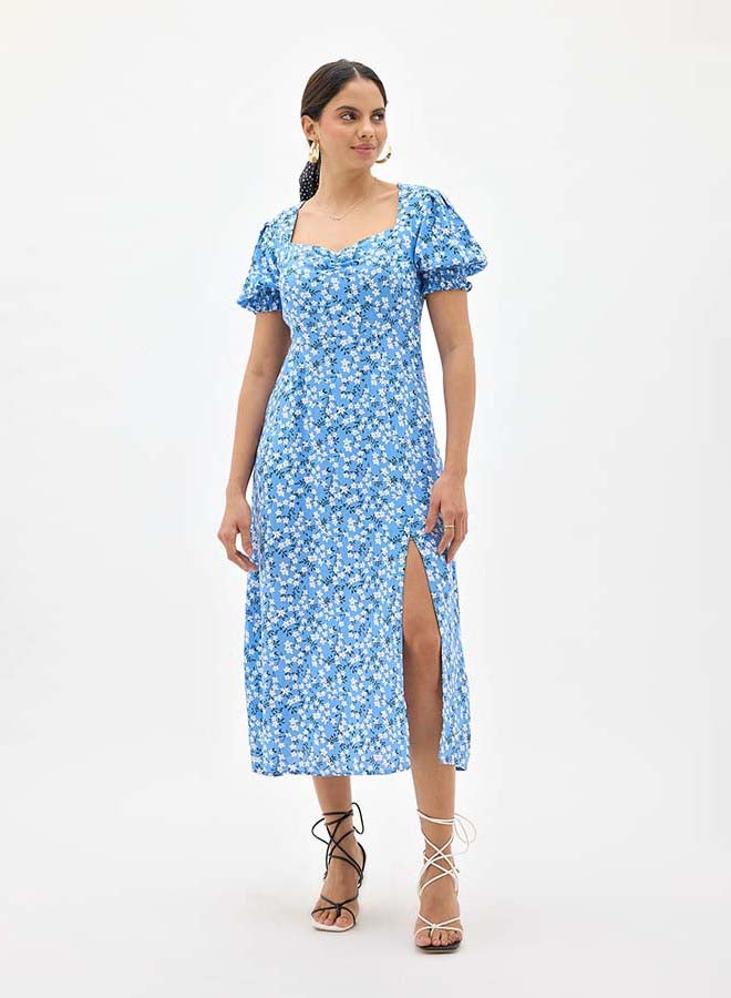 Virgio VIRGIO 100% Viscose Floral Midi Dress - Image 4