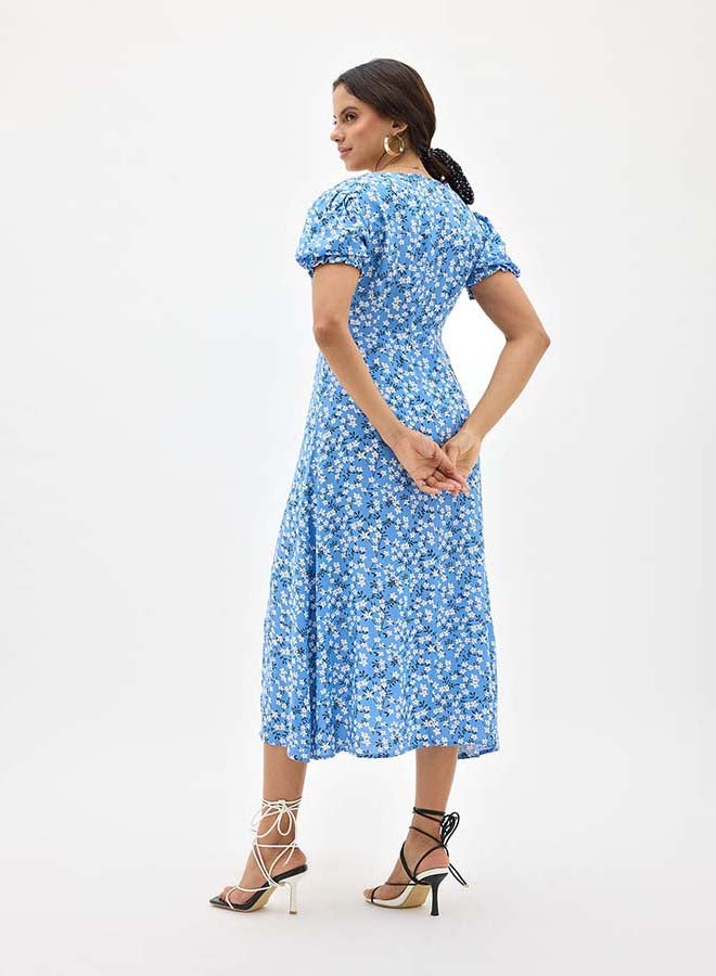 Virgio VIRGIO 100% Viscose Floral Midi Dress - Image 2