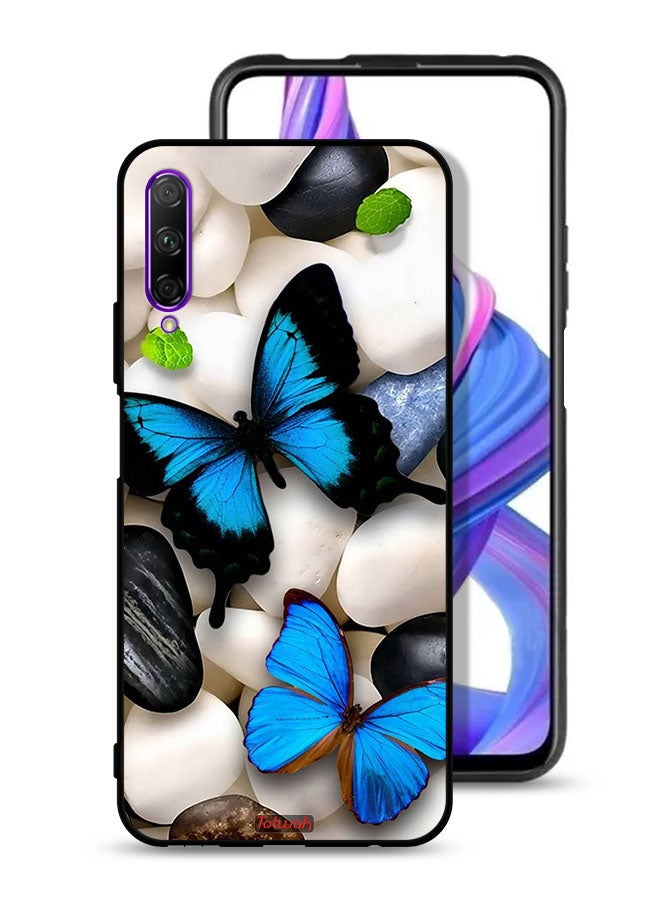 Tolwak Huawei Y9s Protective Case Cover Butterflies On Stones - Image 1