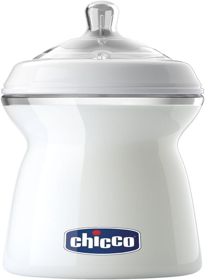 Chicco Natural Feeling Feeding Bottle 330ml + Silicone Teat Fast Flow 6M +