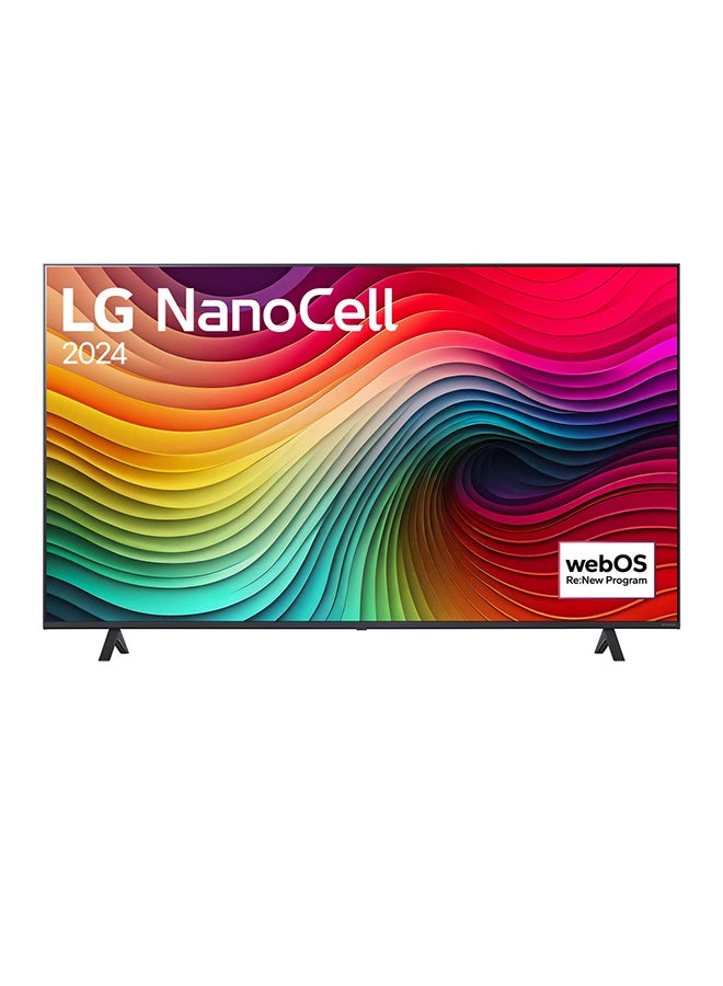 LG 65 Inch LG NanoCell NANO81 4K Smart TV AI Magic remote HDR10 webOS24 2024 65NANO81T6A.AMVE Black - Image 1