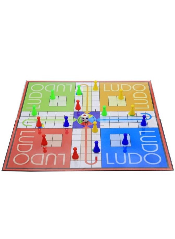 لودو لعبة 2 في 1 لودو  لوحية ملونة قابلة للطي مصنوعة من البلاستيك  2 في 1 العاب بنات العاب اولاد للجنسين - Image 4