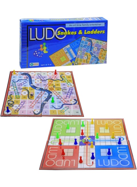 لعبة 2 في 1 لودو  لوحية ملونة قابلة للطي مصنوعة من البلاستيك  2 في 1 العاب بنات العاب اولاد للجنسين