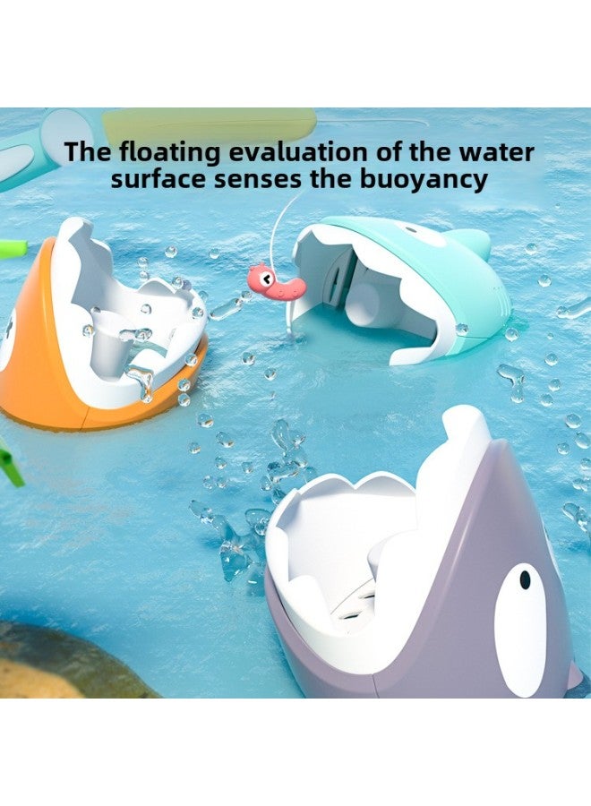 Woodpecker Baby Magnetic Fishing Toy Baby Shark Huanhuanle Shower Swell Suit-Color:Q08y Woodpecker Fishing Set  - Image 4