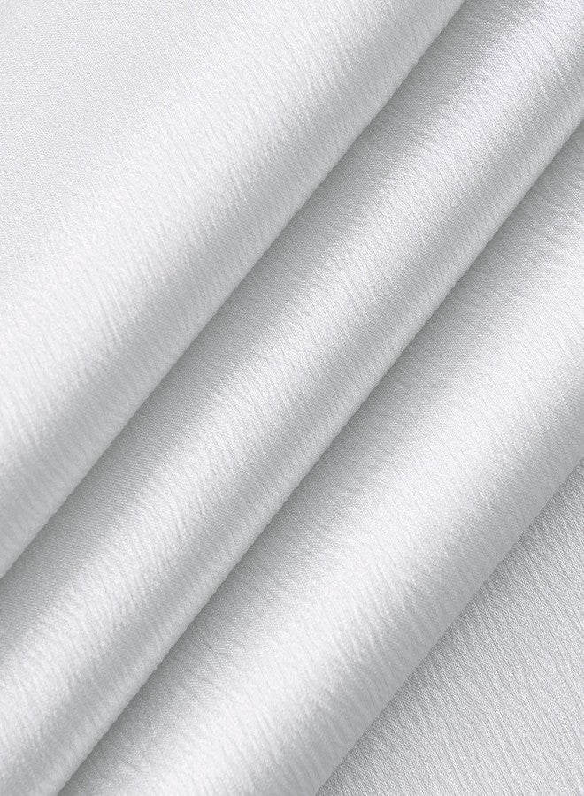 GLORY RUGS ستارة نافذة من GLORY RUGS مع ستارة علوية ملحقة، مناسبة لغرفة النوم، غرفة المعيشة، غرفة الطعام، مقاس 42 × 84 بوصة، لون أبيض - Image 5