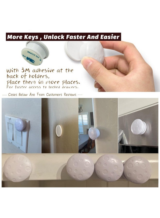 Fariita 3 Pack Replacement Keys for Baby Proofing Magnetic Cabinet Locks for Babies - Child Proof Extra Magnet Universal Keys for Baby Safety Cupboard Cabinets and Drawers Latches - Easy Installation - Image 3