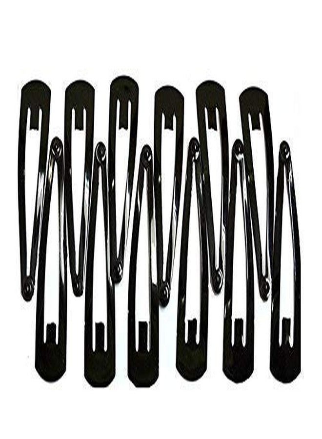 TRIPIN 12 Pieces Black Metal Tic Tac Tak Tak Hair Clips for Women & Girls. (Pack of 3) - Image 3