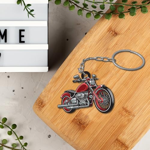 Bhai Please Bike Wooden Keychain For Car, Bike, Office, Home (Pack Of 1) Multicolour Key Chain With Ring | Gift For Men, Women, Girls, Boys, Him And Her, Multi-Coloured - Image 2