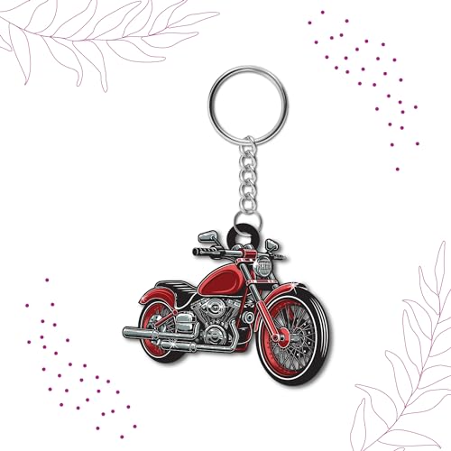 Bhai Please Bike Wooden Keychain For Car, Bike, Office, Home (Pack Of 1) Multicolour Key Chain With Ring | Gift For Men, Women, Girls, Boys, Him And Her, Multi-Coloured - Image 3