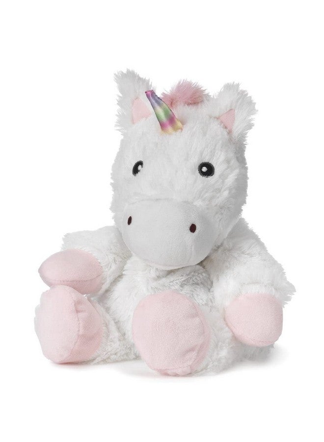Warmies White Unicorn Microwavable, Hot Or Cold For Cool Relaxation And Warm Relief, Lavender Scented Cozy Plush Animal