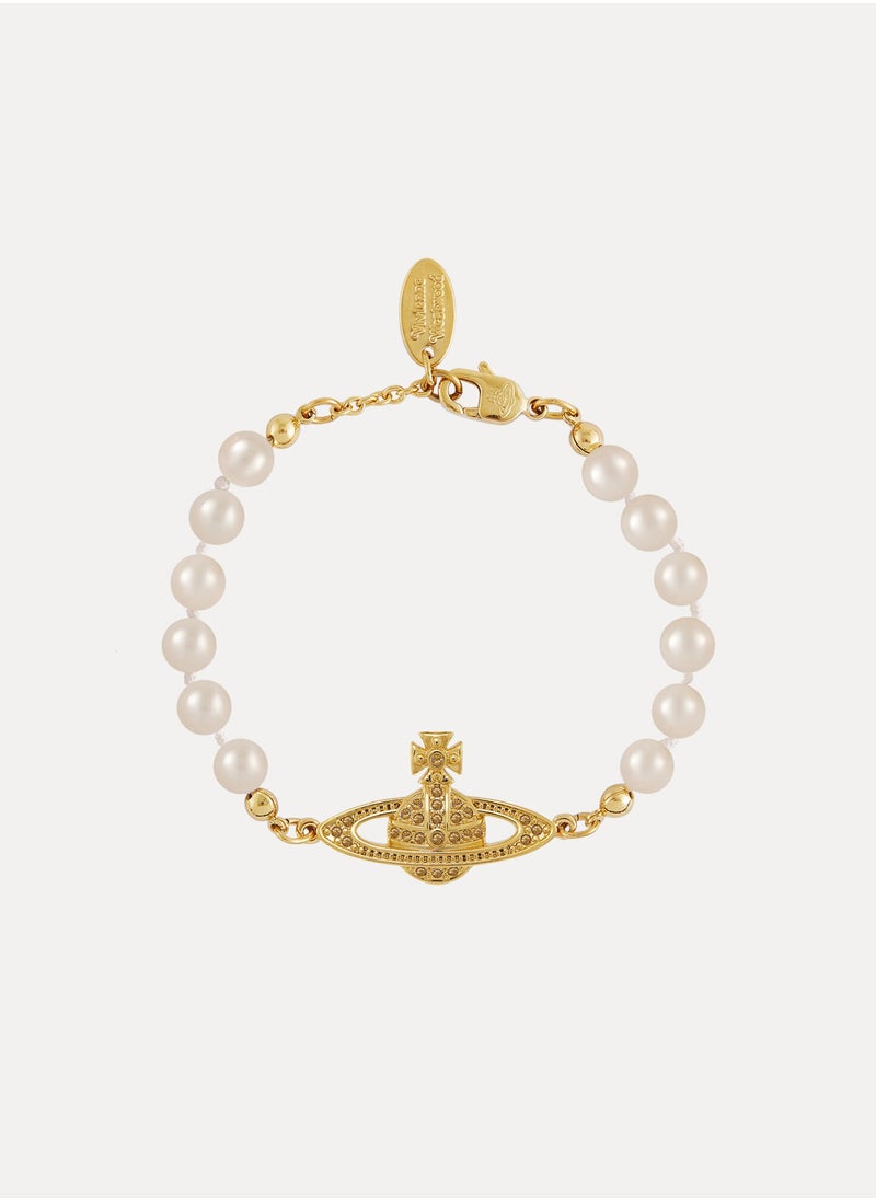 Vivienne Westwood Mini Bas Relief Pearl Bracelet  - Image 1