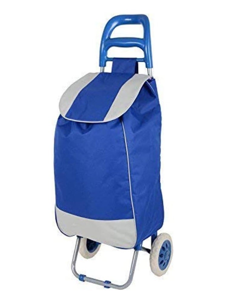 DubaiGallery Foldable Shopping Trolly Luggage Bag Vegetable Trolley with Wheel Easy to Carry Travelling Luggage Trolley Bag with Good Looking and Easy Carring  - Image 1