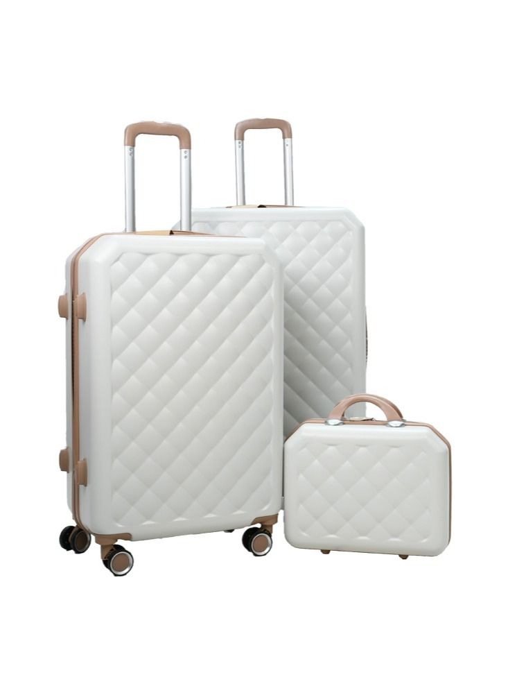 MORANO 4 Piece Luggage Trolley Bag Set Special Beige/Khaki - Image 2