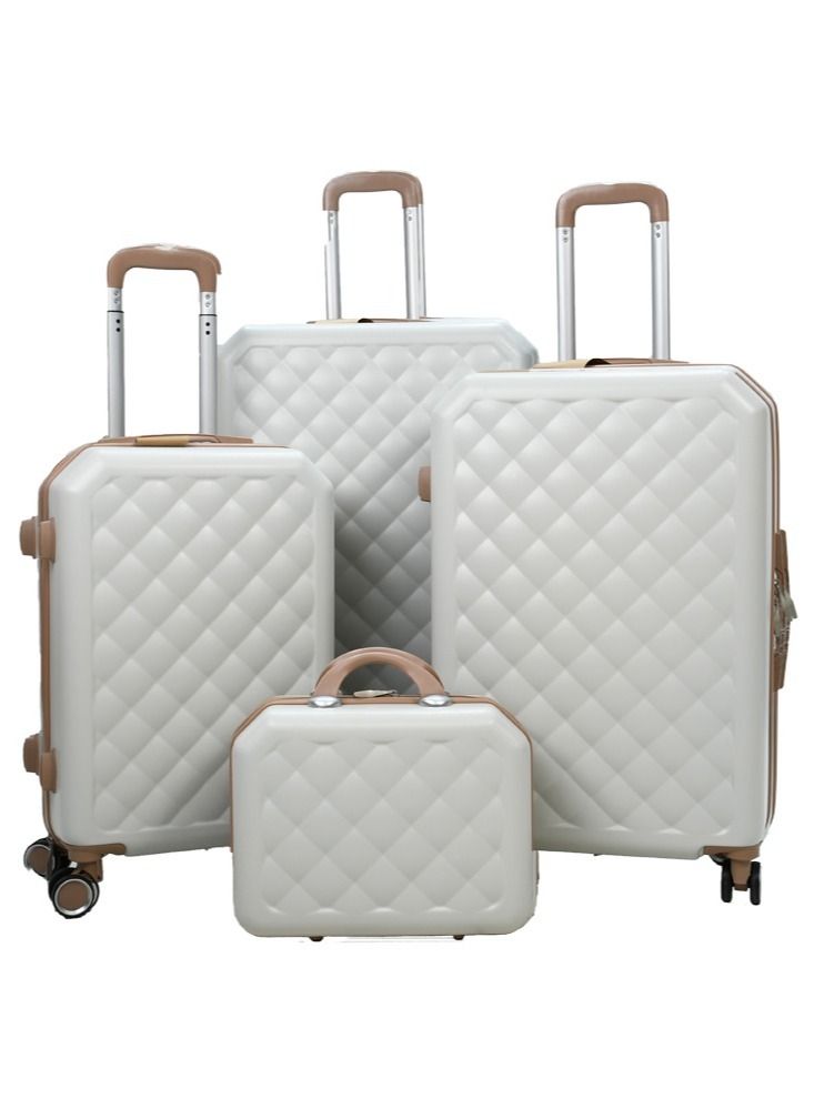 MORANO 4 Piece Luggage Trolley Bag Set Special Beige/Khaki - Image 1