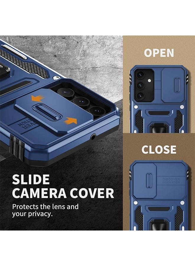 TEAM LUXURY Samsung Galaxy A15 4g/5g Case Cover, Full Body Protector Heavy Duty Dual Layer Military Grade Shockproof Protective Cover with Camera Len Protection Magnetic Ring Kickstand Mobile Phone Accessories - Image 3