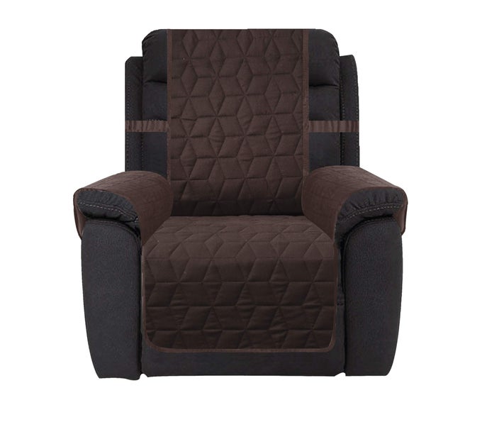 WATERPROOF NONSLIP RECLINER COVER CHRISTMAS DECOR STAY IN PLACE DOG COUCH RECLINER COVER FURNITURE PROTECTOR FOR PETS AND KIDS CHOCOLATE 30