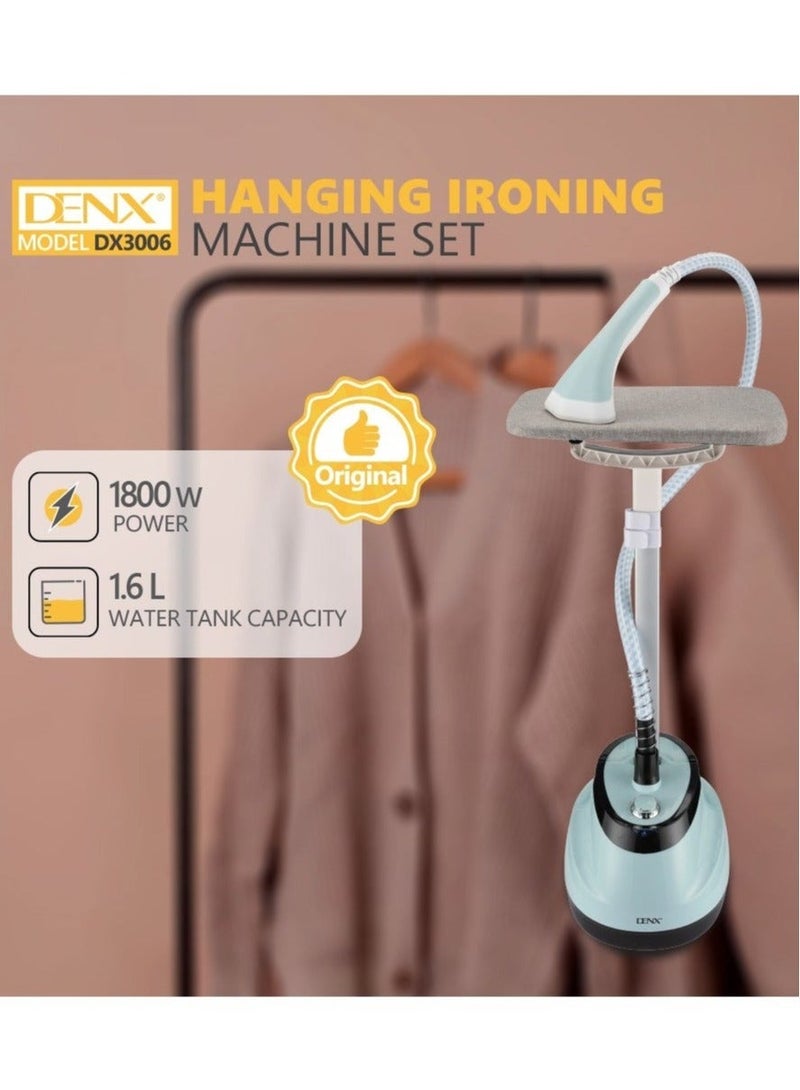 دينكس مجموعة مكواة الملابس المعلقة - مكواة بخار عمودية للملابس بقوة 1800 واط مع مستويين للبخار وخزان مياه كبير سعة 1.6 لتر، مكواة محمولة سريعة التسخين لجميع أنواع الأقمشة - Image 4