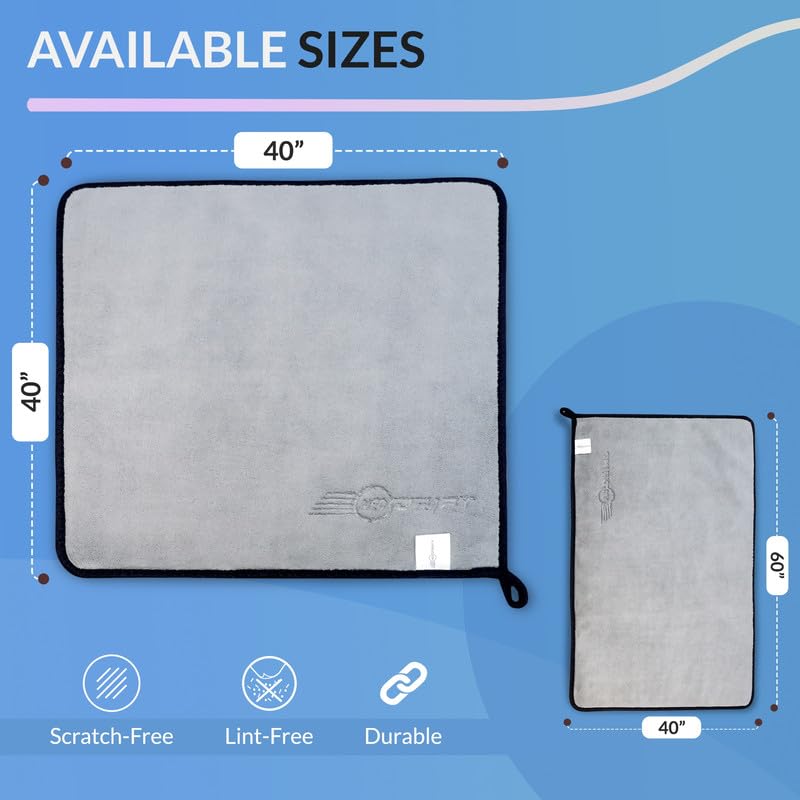 Neodrift ‘800 GSM Microfiber Cloth' - Ultra Soft Cleaning Cloth for Car, Bike - Polishing, Detailing, Highly Absorbent (Size - 40X40 Cm) (Set of 2 Pc) (Colour - Blue + Light Grey) - Image 5
