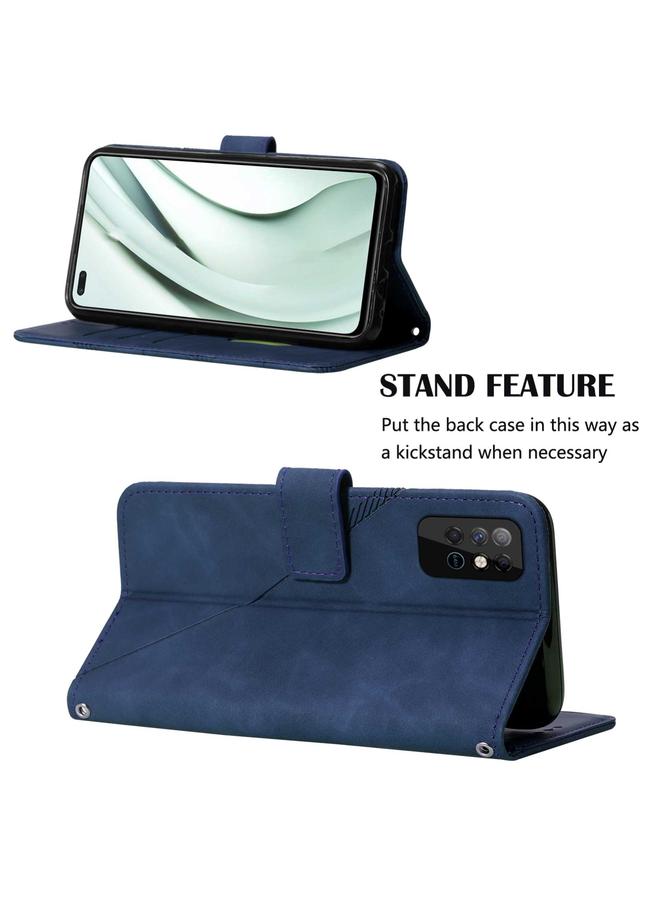 Zaboon Case For Infinix Note 8 Crossbody 3D Embossed Flip Leather Phone Case - Image 4