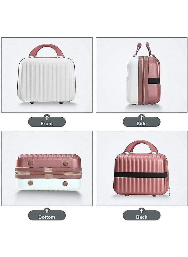 RELEMTRA Makeup Travel Case, Hard Shell Cosmetic Organizer Bag with Elastic Band, Portable Mini ABS Carrying Suitcase Waterproof, Travel Bag for Toiletry, Lipstick, Eyeliner, Skin Care (Bear) - Image 5