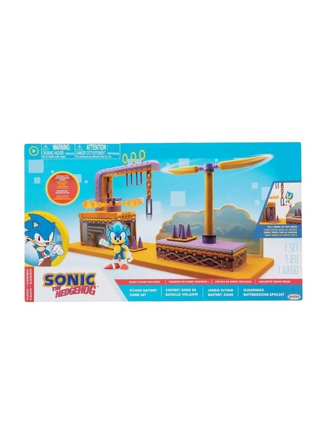 SONIC The Hedgehog Flying Battery Zone Playset With Metal Figure (15 Pieces)  - Image 1