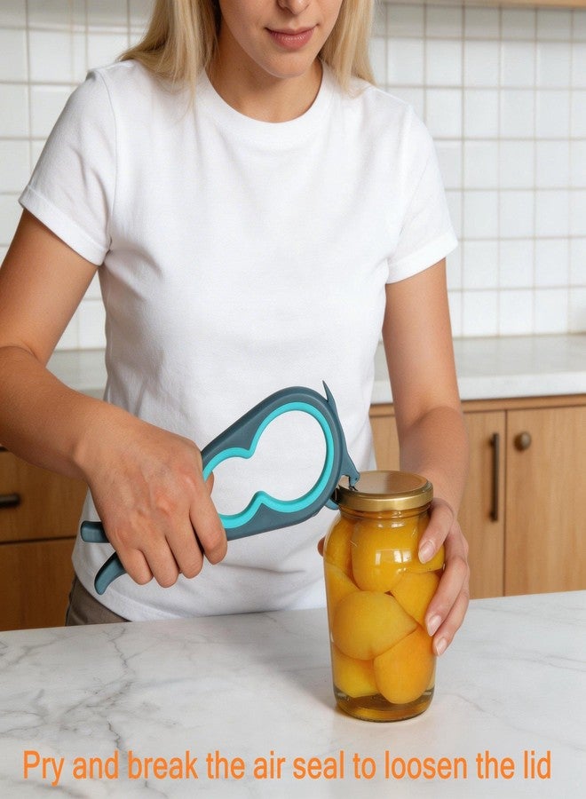 Otstar Jar Opener Bottle Opener and Can Opener for Weak hands, Seniors with Arthritis and Anyone with Low Strength, Mutil Jar Opener Get Lids Off Easily (Blue and Grey) - Image 5