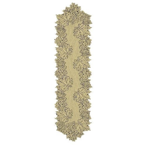 Heritage Lace Leaf 14-Inch by 68-Inch Runner, Earth - Image 5