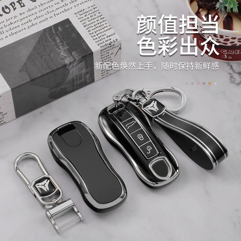 For Porsche Key Case Cayenne Cayenne Case Macan Paramela Panamera Buckle 718 Car Bag - Image 1