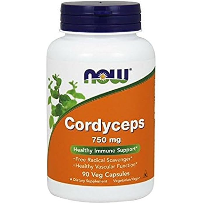 Now Cordyceps 750 mg,90 Veg Capsules (180) - Image 2
