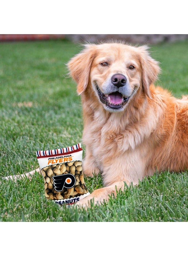 Pets First NHL Philadelphia Flyers Crinkle Fine Plush Dog & Cat Squeak Toy - Cutest Stadium Peanuts Snack Plush Toy for Dogs & Cats with Inner Squeaker and Beautiful Hockey Team Name/Logo - Image 4