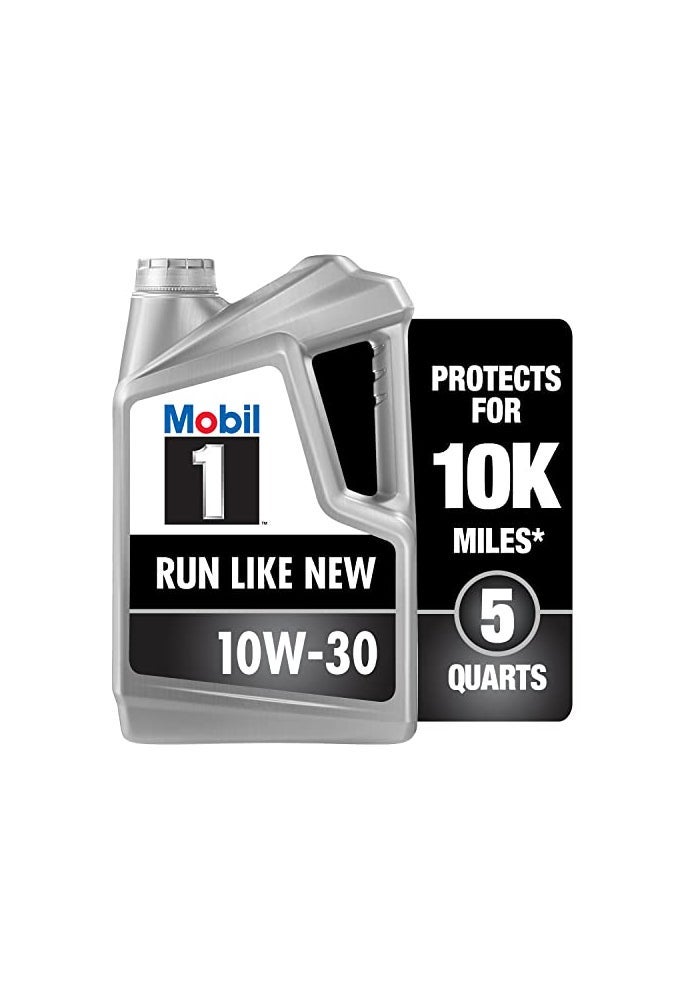 Mobil 1 Advanced Full Synthetic Motor Oil 10W30 5 Quart - Image 1