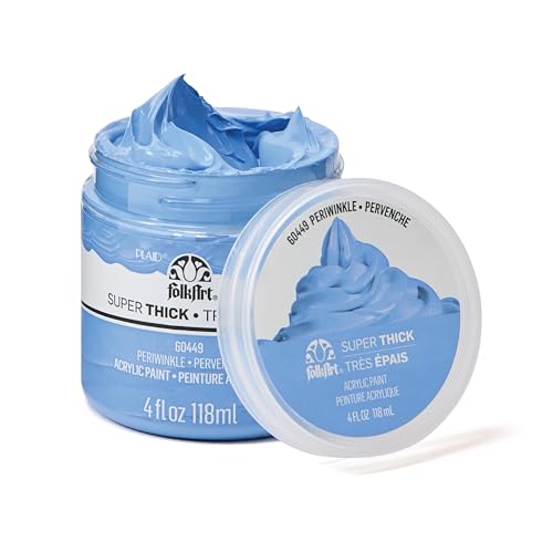 FolkArt Super Thick Acrylic Paint with a Textured Finish Periwinkle 4 oz - Image 1