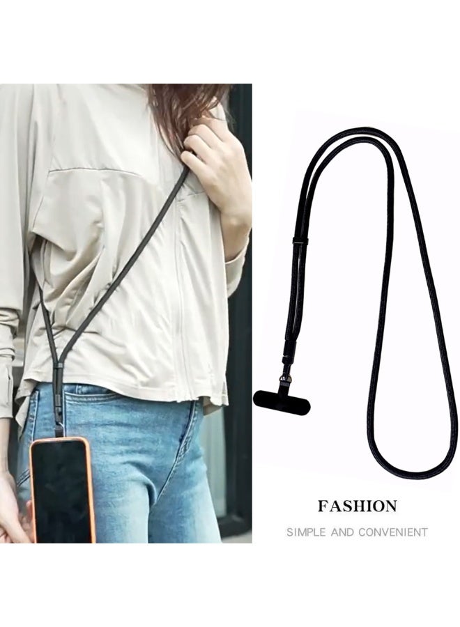 Mobile Holder Chain Phone Lanyard Neck Strap Phone Chain Mobiles Accessories(Black) - Image 1