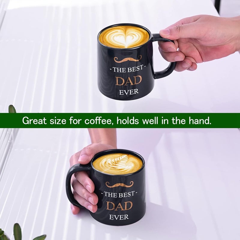 Miicol Funny Coffee Mug 16 oz Deep Blue Coffee Cup Large Ceramic Tea Mug Gift Idea for Men Dad Flat Bottom Tea Cup Unique Gift for Birthday Christmas Fathers Day - Image 5