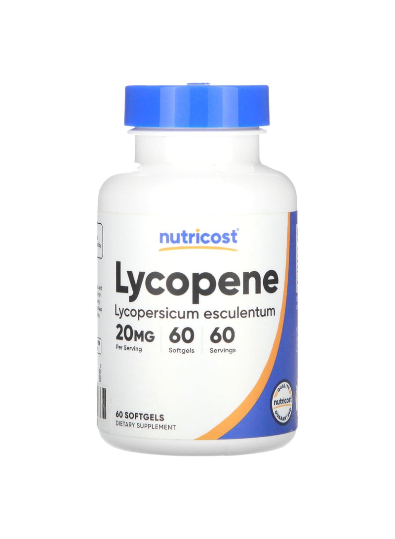 Nutricost Lycopene, 20 mg , 60 Softgels