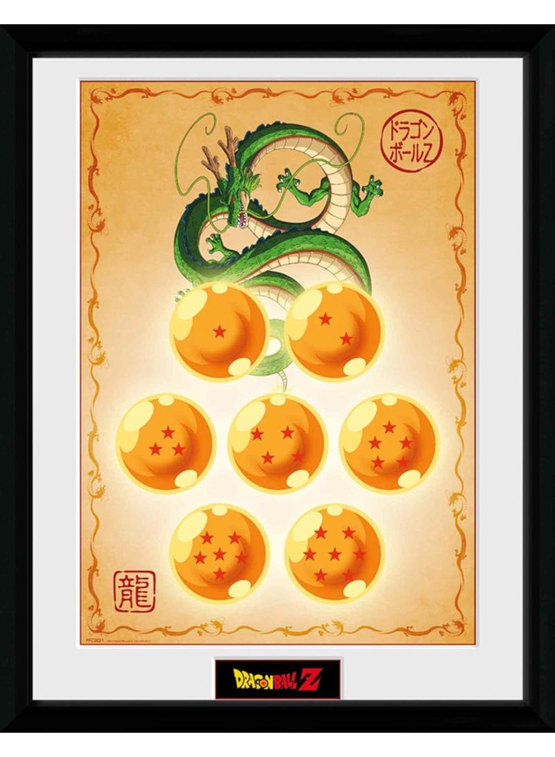GB eye DRAGON BALL - Framed print DBZ/"Dragon Balls" (30x40)