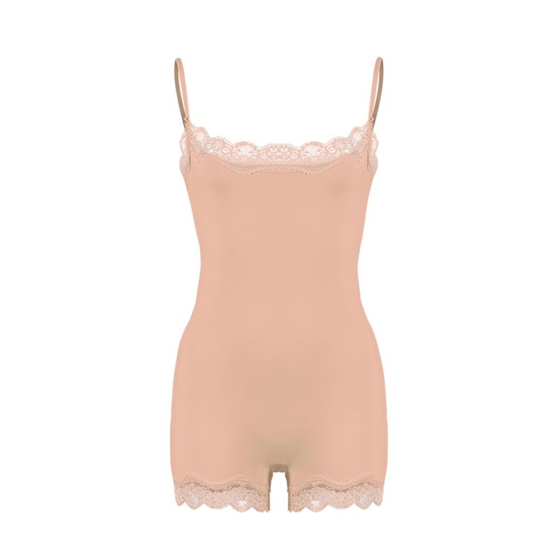 Lace Bodysuit Lace-Trimmed Camisole Shapewear Bodysuit Skim* Same Style Shapewear - Image 1
