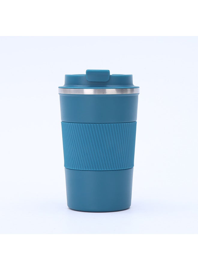 New 304 Stainless Steel Thermos Cup Double Vacuum Sports Coffee Cup Outdoor Leather Case Accompanying Gift Cup