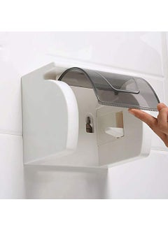 SHREE HANS FASHION Shree HANS Creation Toilet Paper HolderSelfAdhesive roll Holder Paper Planes Tissue Holder Type of Wall mounting Support Plastic Bathroom DispenserToilet Tray TransparentBlackPack of 1  - Image 4