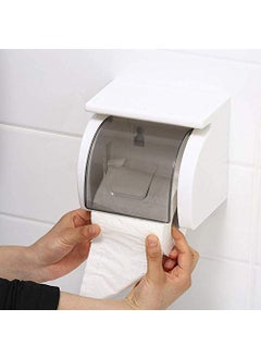 SHREE HANS FASHION Shree HANS Creation Toilet Paper HolderSelfAdhesive roll Holder Paper Planes Tissue Holder Type of Wall mounting Support Plastic Bathroom DispenserToilet Tray TransparentBlackPack of 1  - Image 5