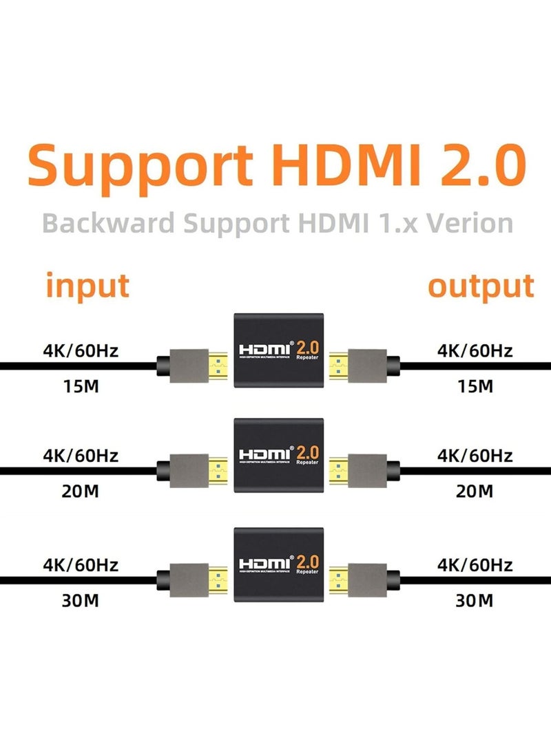 HDMI 2.0 Repeater 4K 2K 1080P 18Gbps 3D HDMI Amplifier Repeater Bandwidth Hdcp (2.2 Up to 60m/200ft Transmission Distance) - Image 4