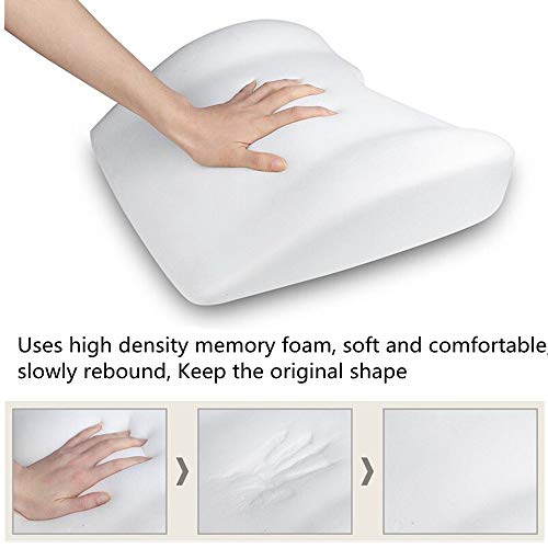 Ovyuzhen Lumbar Support and Car Neck Pillow for Office Chair and Car Seat ，Softness Memory Foam Erognomic Seat Cushion with Adjustable Strap，Comfortable Ergonomic Design (Black, Polyester) - Image 5