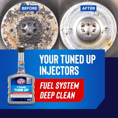 STP 1 Tank Tune Up Fuel Additive Fuel System Cleaner and Exhaust System Cleaner, Cleans Fuel Injectors, Intake Valves, Cylinder Head and Piston Tops, 12 Fl Oz - Image 4