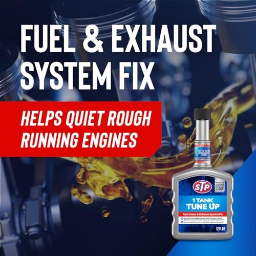 STP 1 Tank Tune Up Fuel Additive Fuel System Cleaner and Exhaust System Cleaner, Cleans Fuel Injectors, Intake Valves, Cylinder Head and Piston Tops, 12 Fl Oz - Image 3
