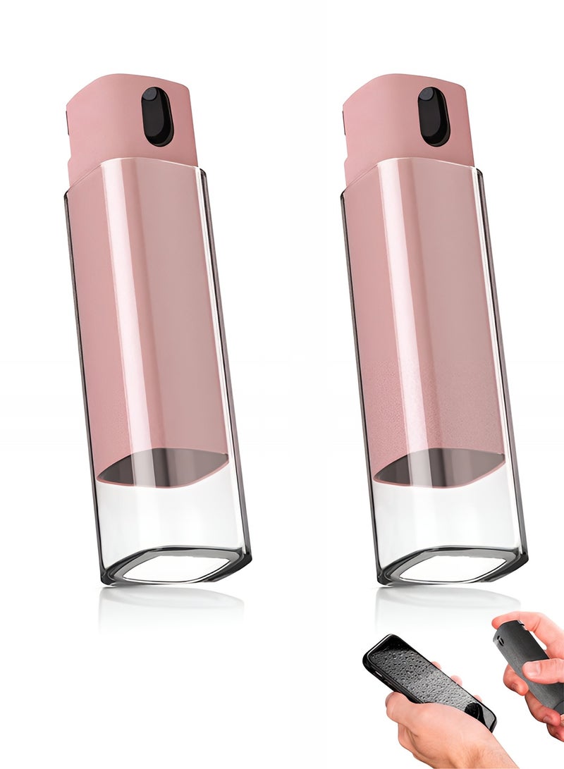 Taimi 2-Pcs All-in-One Touchscreen Cleaner, Spray and Built-in Microfiber Cloth with Clear Protective Case, Screen Cleaner for All Phones, Laptop and Tablet - Pink  - Image 1