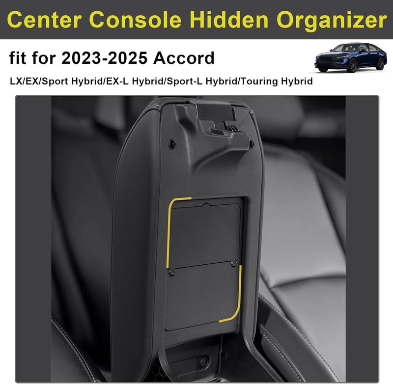 PIMCAR Center Console Hidden Organizer for Honda Accord - Image 4