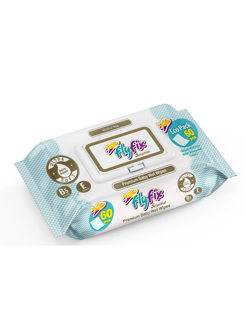 Flyfix Classic Wet wipes 60 pcs - Image 1