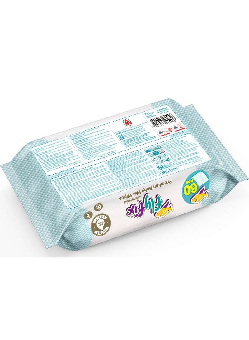 Flyfix Classic Wet wipes 60 pcs - Image 2